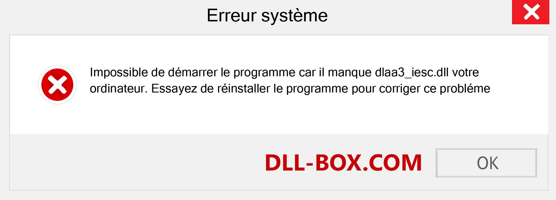 Le fichier dlaa3_iesc.dll est manquant ?. Télécharger pour Windows 7, 8, 10 - Correction de l'erreur manquante dlaa3_iesc dll sur Windows, photos, images